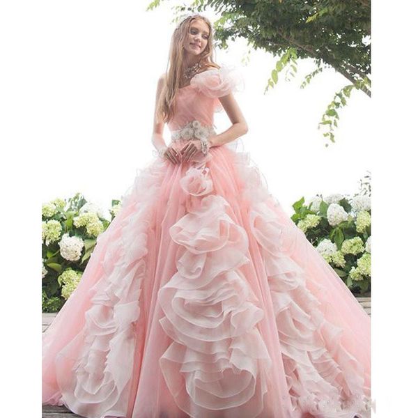 amazing blush pink hand made flowers quinceanera dresses princess 2020 one shoulder crystal sashes pleated corset back sweet 16 dress robes, Blue;red
amazing blush pink hand made flowers quinceanera dresses princess 2020 one shoulder crystal sashes pleated corset back sweet 16 dress robes, Blue;red