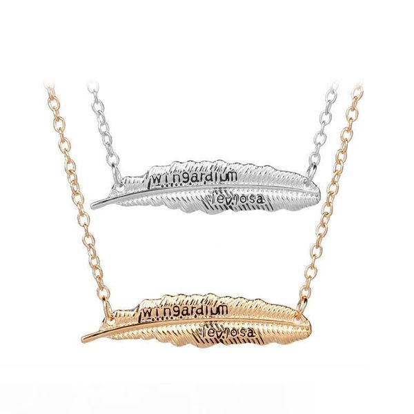 new feathers necklace women fashion wingardium leviosa pendant lady vintage leaves jewelry silver gold 2 1xf ww
new feathers necklace women fashion wingardium leviosa pendant lady vintage leaves jewelry silver gold 2 1xf ww