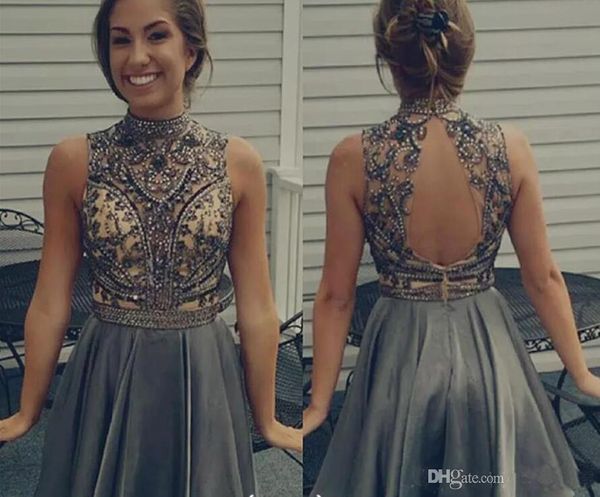 2020 open back a-line homecoming dresses high neck taffeta short bridesmaid dress with beading cocktail gowns graduation gowns, Blue;red
2020 open back a-line homecoming dresses high neck taffeta short bridesmaid dress with beading cocktail gowns graduation gowns, Blue;red