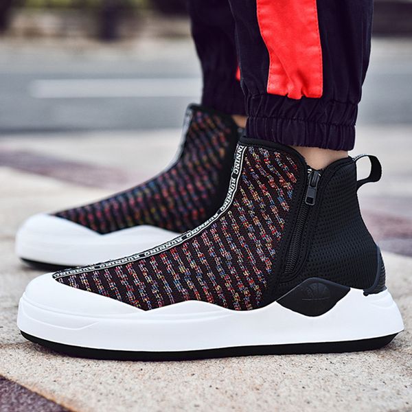 walking shoes boy light breathable zipper knit high men chunky platform non-slip sports walking antiskid sneaker men 1818s
walking shoes boy light breathable zipper knit high men chunky platform non-slip sports walking antiskid sneaker men 1818s