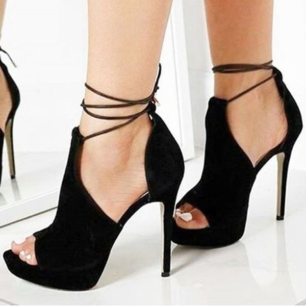 kolnoo woman's high heel sandals kid-suede lace-up ankle strap summer shoes open-toe fashion party office evening sandals shoes d202, Black
kolnoo woman's high heel sandals kid-suede lace-up ankle strap summer shoes open-toe fashion party office evening sandals shoes d202, Black