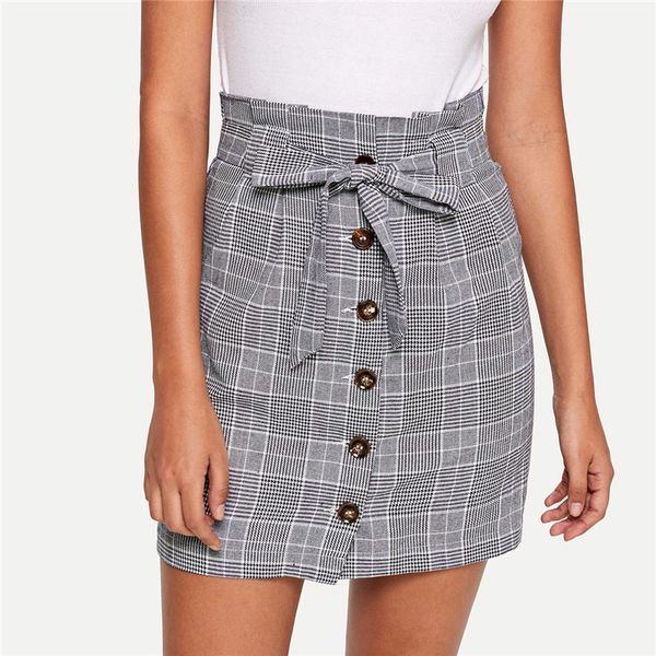 grey women mini skirts summer pencil skirt female button up knot front plaid skirts womens clothing ladies short skirt, Black
grey women mini skirts summer pencil skirt female button up knot front plaid skirts womens clothing ladies short skirt, Black