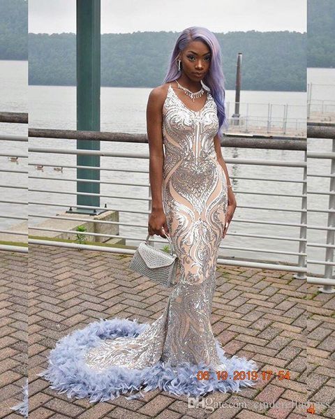 2020 african silver feather русалка пром платья длинные v шеи русалка вечернее платье lace светоотражающие платья, Black
2020 african silver feather русалка пром платья длинные v шеи русалка вечернее платье lace светоотражающие платья, Black
