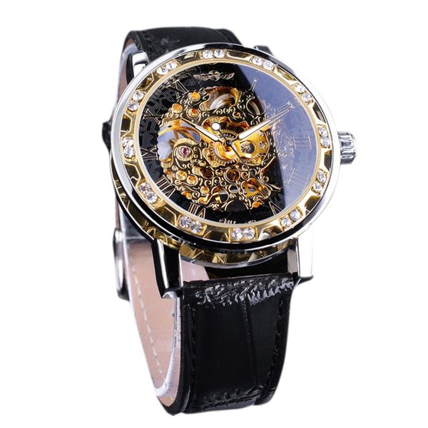 men's fashion classic leather belt stainless steel luminous pointer portable men's mechanical watches, Slivery;brown
men's fashion classic leather belt stainless steel luminous pointer portable men's mechanical watches, Slivery;brown