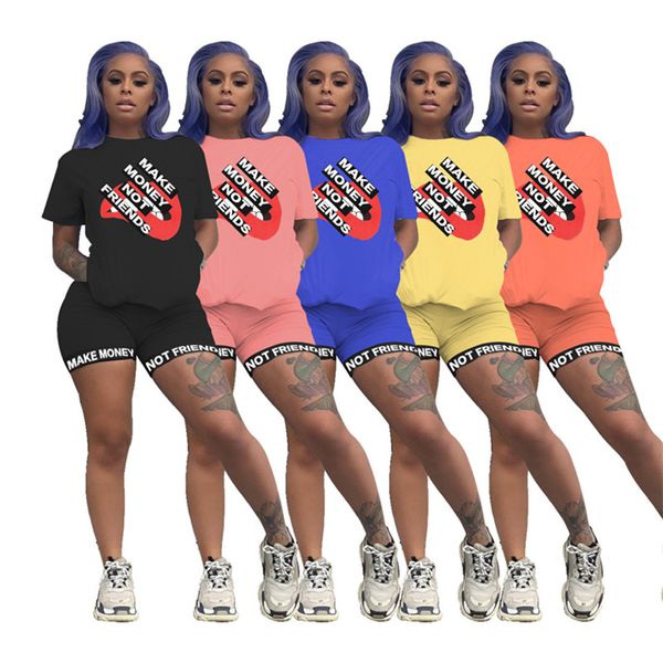 designer make money not friends women tracksuit letters print t-shirt + shorts 2 piece outfits casual tshirt sports suit shorts sets d61801, White
designer make money not friends women tracksuit letters print t-shirt + shorts 2 piece outfits casual tshirt sports suit shorts sets d61801, White