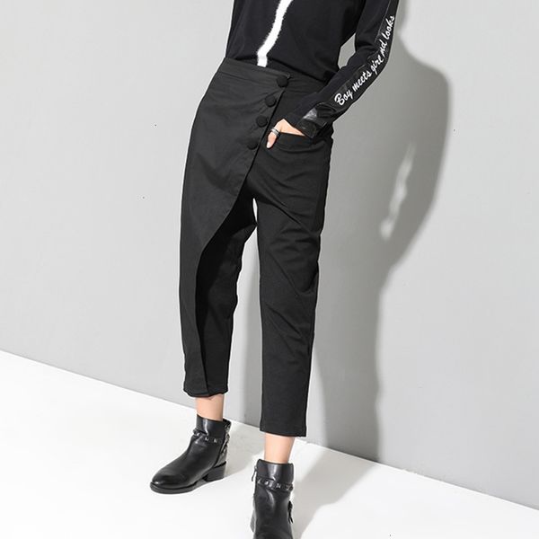 designer leggings pants women new spring 2019 black loose high waist elastic waist women fashion tide wide leg ankle length pants oa870, Black;white
designer leggings pants women new spring 2019 black loose high waist elastic waist women fashion tide wide leg ankle length pants oa870, Black;white