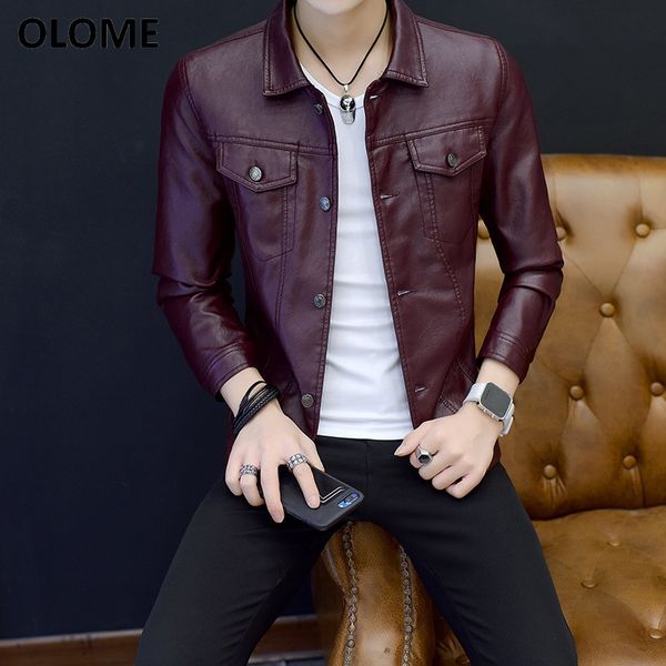 2019 spring and autumn thin men's casual jacket youth men's handsome jacket motorcycle pu leather korean version, Black;brown
2019 spring and autumn thin men's casual jacket youth men's handsome jacket motorcycle pu leather korean version, Black;brown