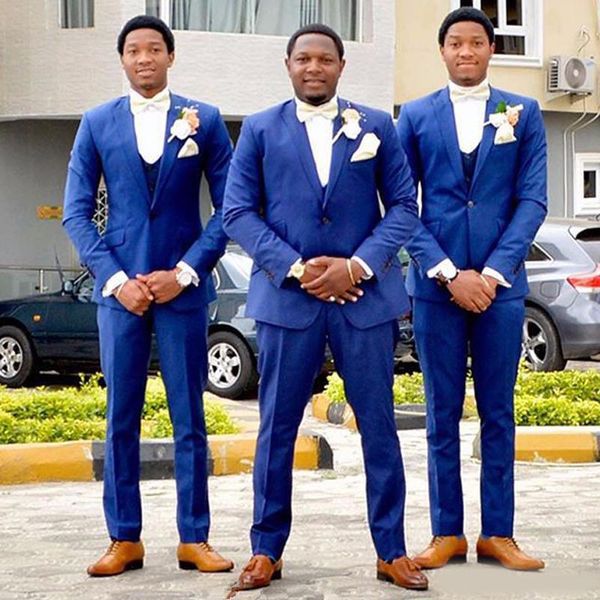 royal blue slim fit groomsmen wear notched lapel three pieces (jacket+pants+vest) custom made tuxedos for wedding, Black;gray
royal blue slim fit groomsmen wear notched lapel three pieces (jacket+pants+vest) custom made tuxedos for wedding, Black;gray