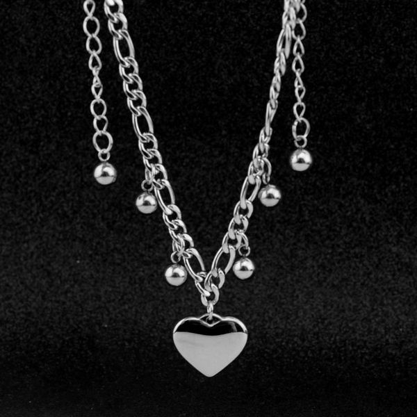 2020 bohemian stainless steel love heart choker necklace for women silver color clavicle chain female chocker jewelry kpop
2020 bohemian stainless steel love heart choker necklace for women silver color clavicle chain female chocker jewelry kpop