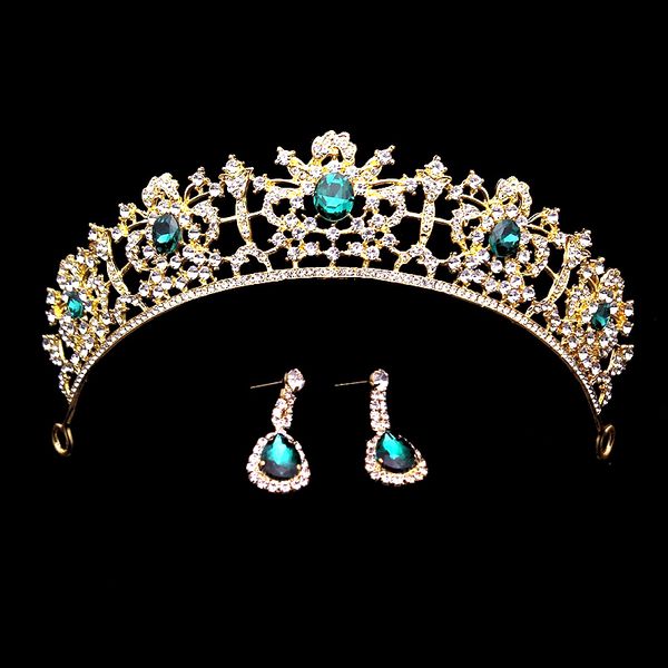 baroque red and green crystal wedding prom tiara rhinestone bridal hair accessories vintage princess pageant crown for bride, Golden;white
baroque red and green crystal wedding prom tiara rhinestone bridal hair accessories vintage princess pageant crown for bride, Golden;white