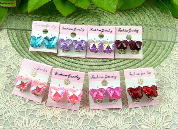 colorful crystal butterfly children without pierced ear clip earrings cute baby, Silver
colorful crystal butterfly children without pierced ear clip earrings cute baby, Silver