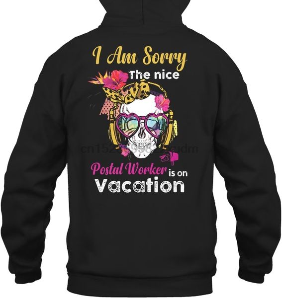 men hoodie i am sorry the nice postal worker is on vacation skull women streetwear, Black
men hoodie i am sorry the nice postal worker is on vacation skull women streetwear, Black