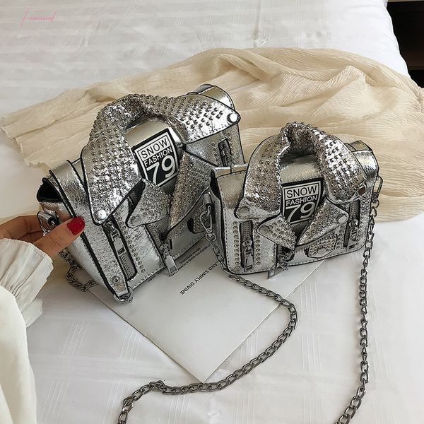 pu leather jacket shaped серпантин заклепки punk стиль мини закрылков сумки женские ранцы женщины messenger плеча мешок
pu leather jacket shaped серпантин заклепки punk стиль мини закрылков сумки женские ранцы женщины messenger плеча мешок