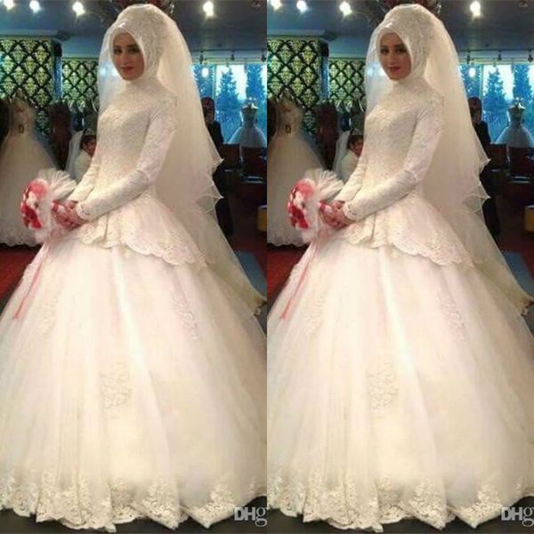 modest ball gown wedding dresses 2019 ivory lace long sleeve bridal gowns custom made high neck plus size muslim wedding dress, White
modest ball gown wedding dresses 2019 ivory lace long sleeve bridal gowns custom made high neck plus size muslim wedding dress, White
