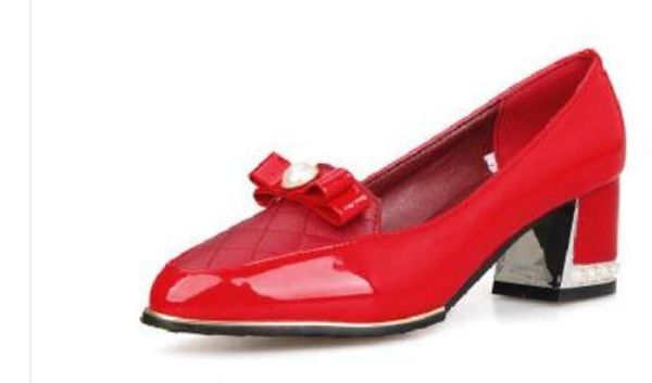 2019 women's shoes in spring and autumn with new style high heel coarse heel pointed end bowknot@9058, Black
2019 women's shoes in spring and autumn with new style high heel coarse heel pointed end bowknot@9058, Black