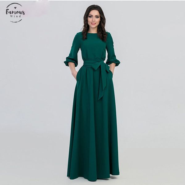 spring woman o-neck long dress new crew neck bohemian style slim dress vintage three quarter lantern sleeve casual vestidos, Black;gray
spring woman o-neck long dress new crew neck bohemian style slim dress vintage three quarter lantern sleeve casual vestidos, Black;gray