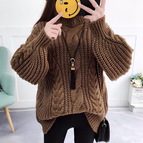 sweater women 2019 new o-neck loose female winter sweaters women coat pullovers solid jumper knitted winter sweaters, White;black
sweater women 2019 new o-neck loose female winter sweaters women coat pullovers solid jumper knitted winter sweaters, White;black