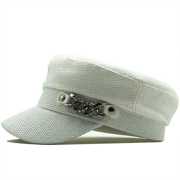 2020 spring new retro chain flat navy summer outdoor casual caps octagonal cap adjustable for women, Blue;gray
2020 spring new retro chain flat navy summer outdoor casual caps octagonal cap adjustable for women, Blue;gray