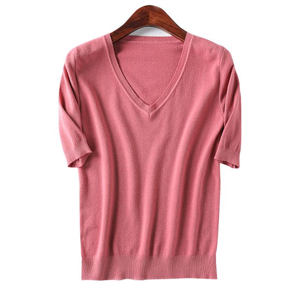 2019 spring sweater women's knitted pullover thin cashmere sweater female v-neck short-sleeve wool jumpers, White;black
2019 spring sweater women's knitted pullover thin cashmere sweater female v-neck short-sleeve wool jumpers, White;black