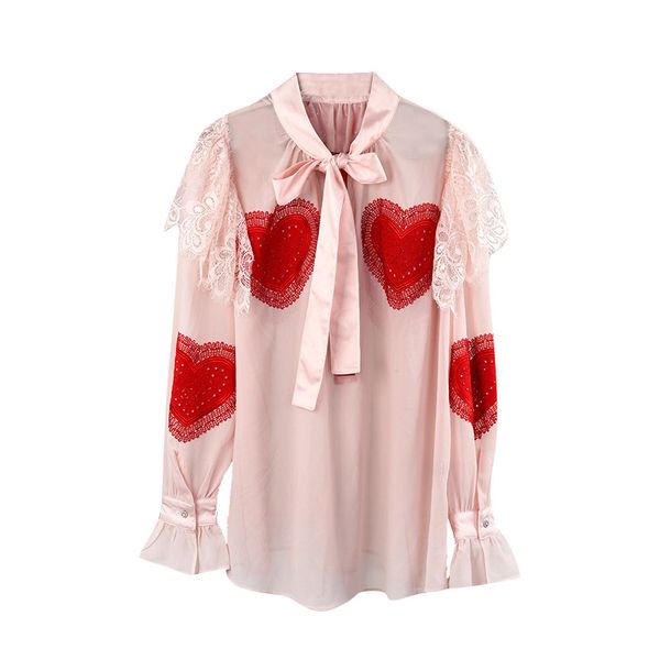 2019 new fashion d court wind blouse shirt rose button lace side trumpet long sleeves loose chiffon casual shirt women size s-l, White
2019 new fashion d court wind blouse shirt rose button lace side trumpet long sleeves loose chiffon casual shirt women size s-l, White