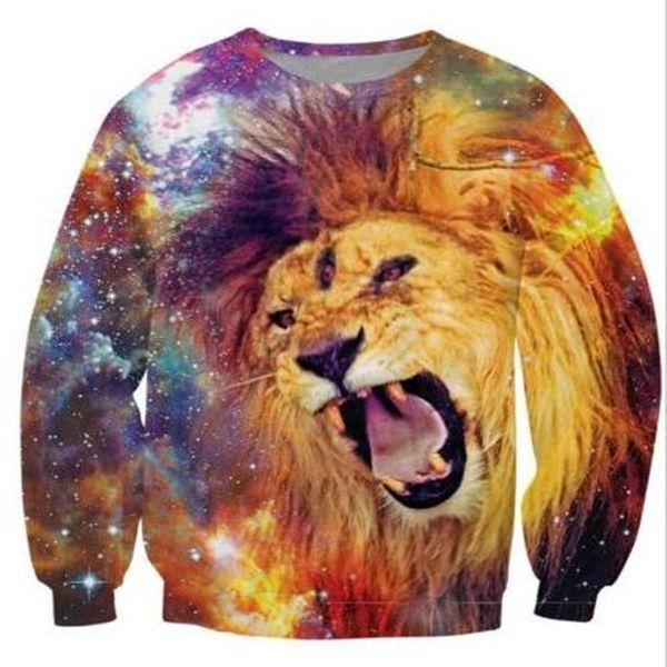 fashion funny space colorful lion latest harajuku 3d print sweats fashion clothing women men 3d sweatshirt casual pullovers k301, Black
fashion funny space colorful lion latest harajuku 3d print sweats fashion clothing women men 3d sweatshirt casual pullovers k301, Black