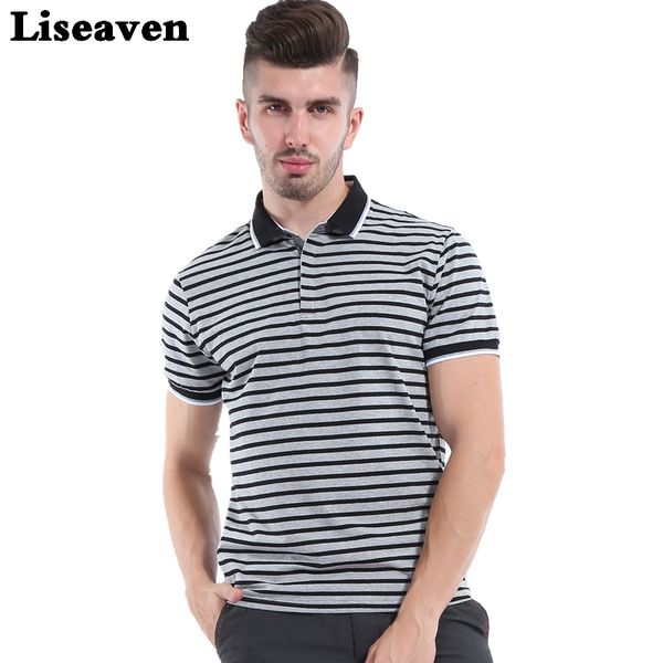 Liseaven 2017 Men Striped Polo Shirt Solid Tops Tees Shirt Summer Casual Clothing Cool Tee Camisa Polo Masculina 
Liseaven 2017 Men Striped Polo Shirt Solid Tops Tees Shirt Summer Casual Clothing Cool Tee Camisa Polo Masculina