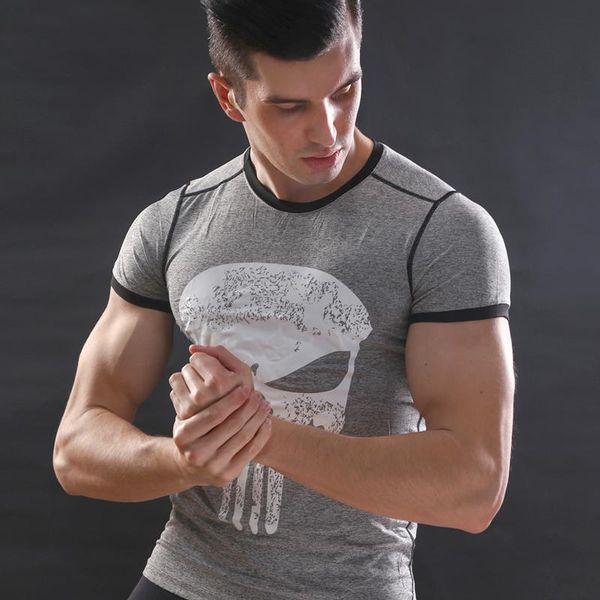 new fitness compression shirt men punisher skull t shirt superhero bodybuilding tight short sleeve t shirt brand clothing trend, White;black
new fitness compression shirt men punisher skull t shirt superhero bodybuilding tight short sleeve t shirt brand clothing trend, White;black