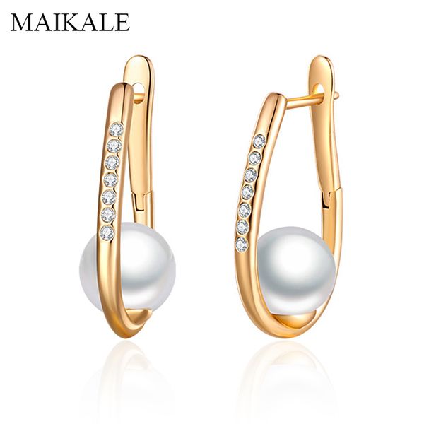 maikale simple 9mm white natural pearl earrings rose gold zirconia stud earrings with pearl for women fine jewelry girls gifts, Golden;silver
maikale simple 9mm white natural pearl earrings rose gold zirconia stud earrings with pearl for women fine jewelry girls gifts, Golden;silver
