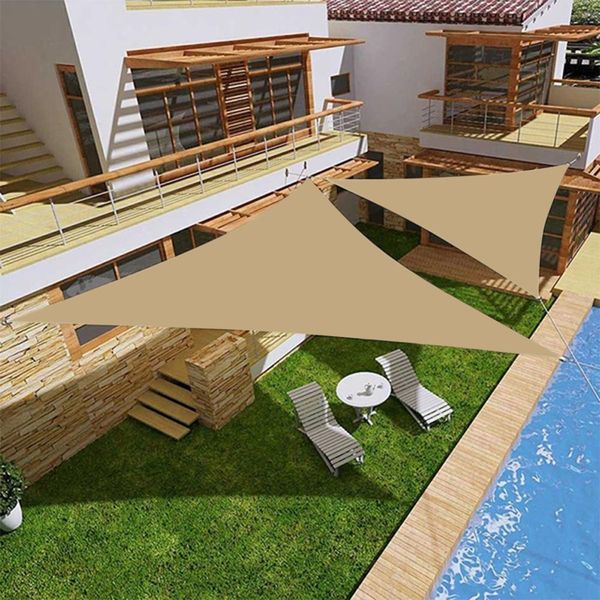 3.6x3.6x3.6m triangle sun shade sail shelter water resistant garden patio canopy 98% uv block with rope (sand
3.6x3.6x3.6m triangle sun shade sail shelter water resistant garden patio canopy 98% uv block with rope (sand