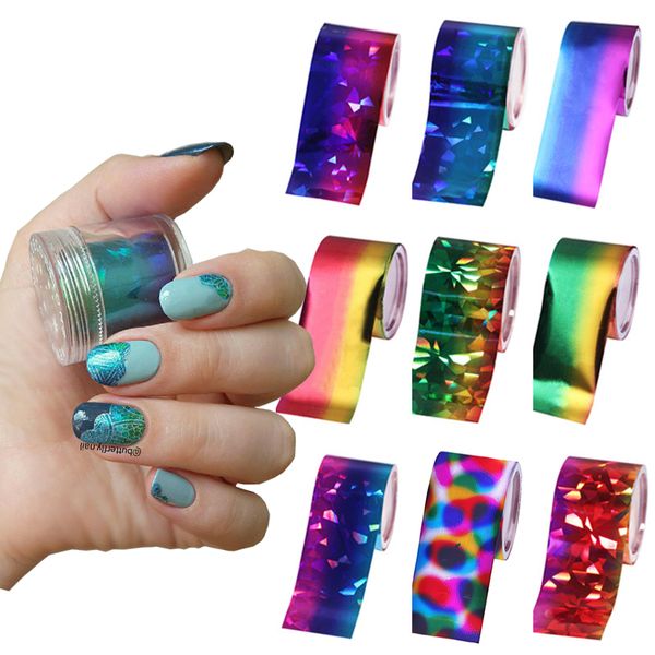 9 rolls mix color transfer foil nail art star design sticker decal for polish care diy nail art with transparent box package, Black
9 rolls mix color transfer foil nail art star design sticker decal for polish care diy nail art with transparent box package, Black