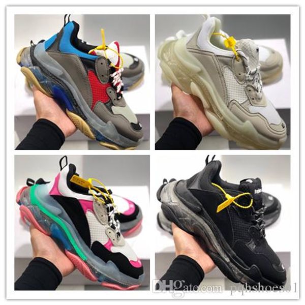 designer triple s casual shoes men triple s sneaker women leather casual shoes low lace-up casual flat shoes with clear sole p55, Black
designer triple s casual shoes men triple s sneaker women leather casual shoes low lace-up casual flat shoes with clear sole p55, Black
