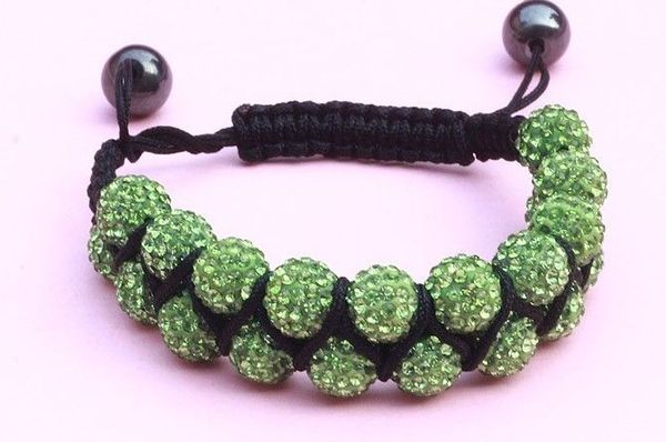 yu674 10mm two row mix micro pave cz disco beads ab clay handmade crystal bracelet jewelry new bangles, Black
yu674 10mm two row mix micro pave cz disco beads ab clay handmade crystal bracelet jewelry new bangles, Black