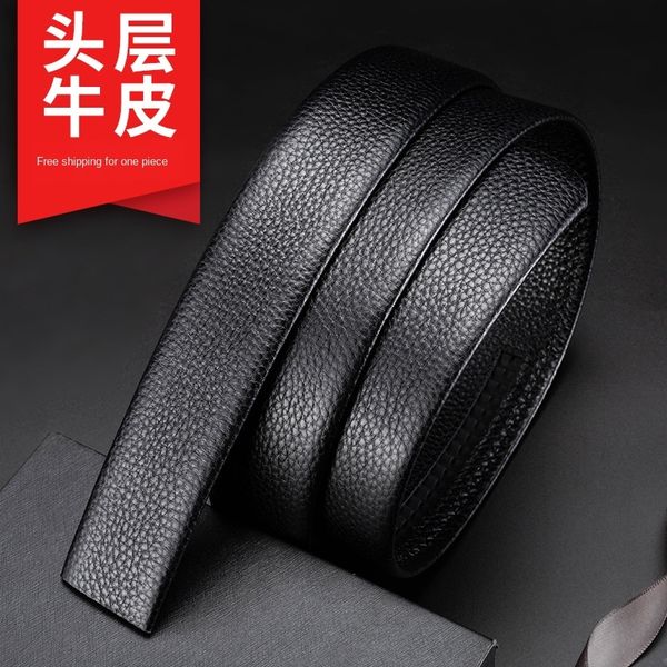 layer cowhide trousers men's leather headless automatic buckle belt men's trousers belt, Black;brown
layer cowhide trousers men's leather headless automatic buckle belt men's trousers belt, Black;brown