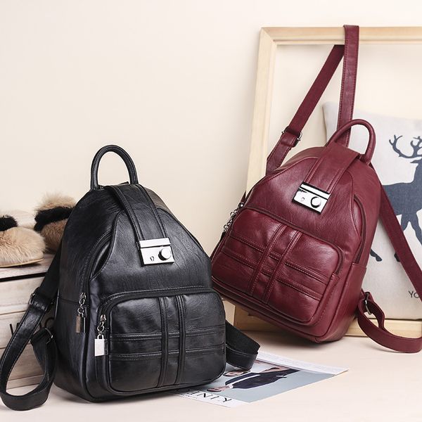 backpackwomen's backpack women's bag 2020 new simple leisure soft leather anti-theft travel backpack
backpackwomen's backpack women's bag 2020 new simple leisure soft leather anti-theft travel backpack