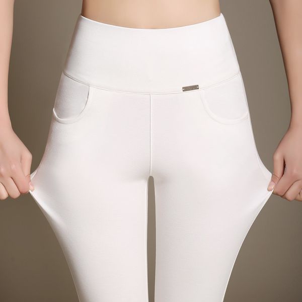 spring and autumn new leggings were thin elastic stretch pants large size high waist white trousers elastic waist, Black;white
spring and autumn new leggings were thin elastic stretch pants large size high waist white trousers elastic waist, Black;white