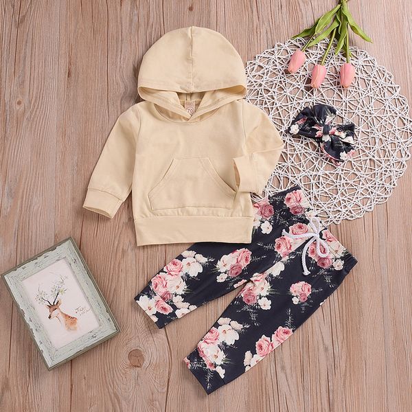 девочки tracksuit комплекты для новорожденных девочек твердотопливные с длинным рукавом толстовка цветочные штаны с оголовьем детская одежда, White
девочки tracksuit комплекты для новорожденных девочек твердотопливные с длинным рукавом толстовка цветочные штаны с оголовьем детская одежда, White