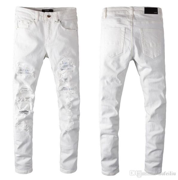european standing men's jeans, men's jeans, a pair of skinny jeans and black embroidered skulls#0105, Blue
european standing men's jeans, men's jeans, a pair of skinny jeans and black embroidered skulls#0105, Blue