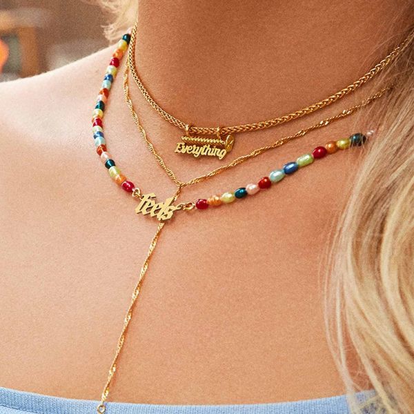 unique design screw shape choker necklace collar statement gold color metal english vocabulary letter necklace femme jewelry, Golden;silver
unique design screw shape choker necklace collar statement gold color metal english vocabulary letter necklace femme jewelry, Golden;silver