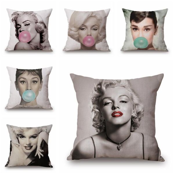10 styles audrey hepburn cushion covers nordic retro vintage style elegant lady cushion cover linen pillow case for bedroom sofa
10 styles audrey hepburn cushion covers nordic retro vintage style elegant lady cushion cover linen pillow case for bedroom sofa