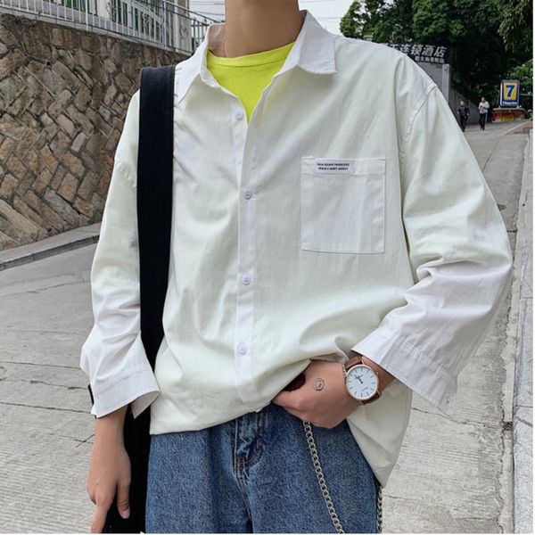 summer new dress shirt men's fashion solid color casual shirt man streetwear trend wild loose short-sleeved male -5xl, White;black
summer new dress shirt men's fashion solid color casual shirt man streetwear trend wild loose short-sleeved male -5xl, White;black