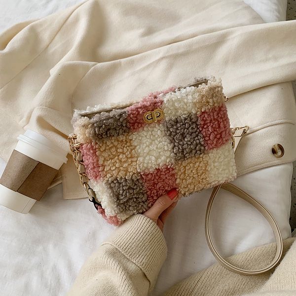 women handbag autumn and winter 2019 new lamb hair small square bag vintage color collision shoulder messenger bag
women handbag autumn and winter 2019 new lamb hair small square bag vintage color collision shoulder messenger bag
