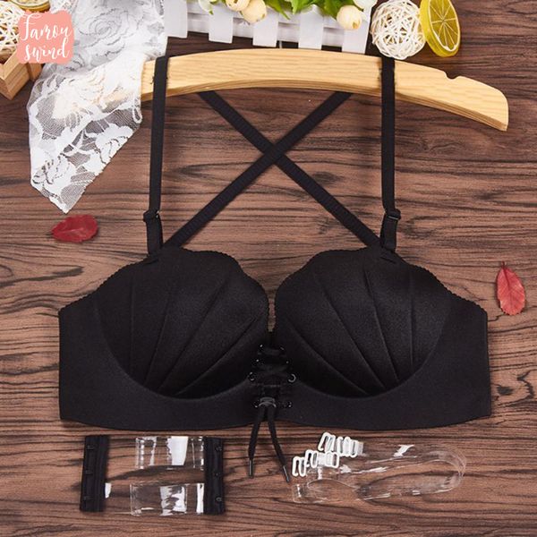 bra intimates alluring women big size adjustable drawstring push up shell bra brief lingerie sets ju27, Red;black
bra intimates alluring women big size adjustable drawstring push up shell bra brief lingerie sets ju27, Red;black