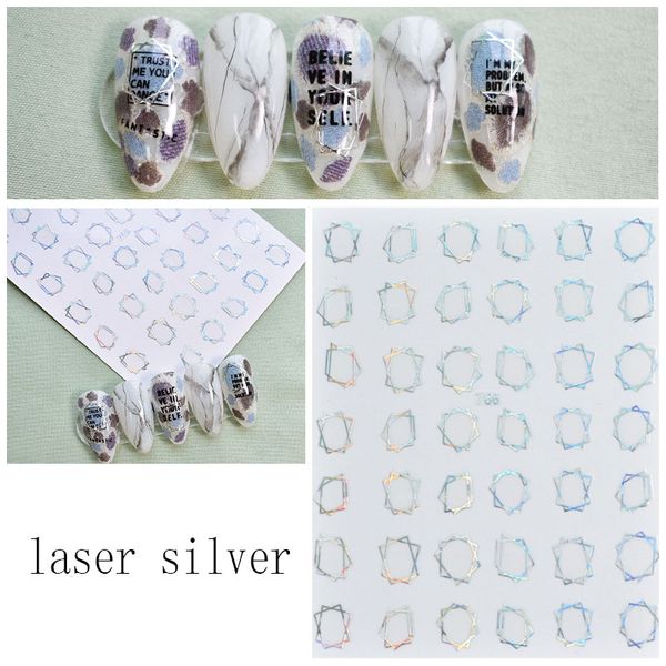 stickers & decals 1 sheet laser bronzing geometric nail 3d art decorations rhombus irregular for manicure, Black
stickers & decals 1 sheet laser bronzing geometric nail 3d art decorations rhombus irregular for manicure, Black