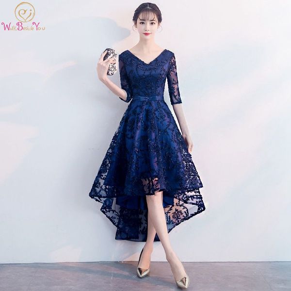 navy blue evening dresses v-neck short front long back lace bow a-line sleeveless women party special occasion prom gown 2019, White;black
navy blue evening dresses v-neck short front long back lace bow a-line sleeveless women party special occasion prom gown 2019, White;black