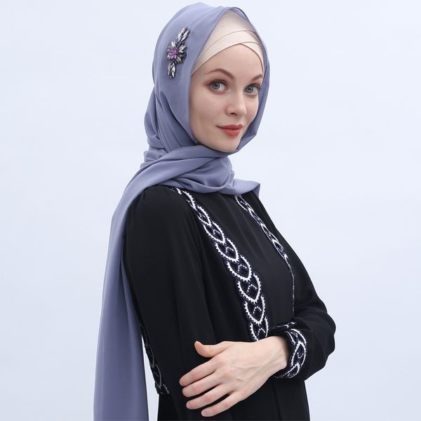 chiffon rhinestone woman towel muslim women hijab scarves arab long scarf headband muslim scarf jj19885, Blue;gray 
chiffon rhinestone woman towel muslim women hijab scarves arab long scarf headband muslim scarf jj19885, Blue;gray