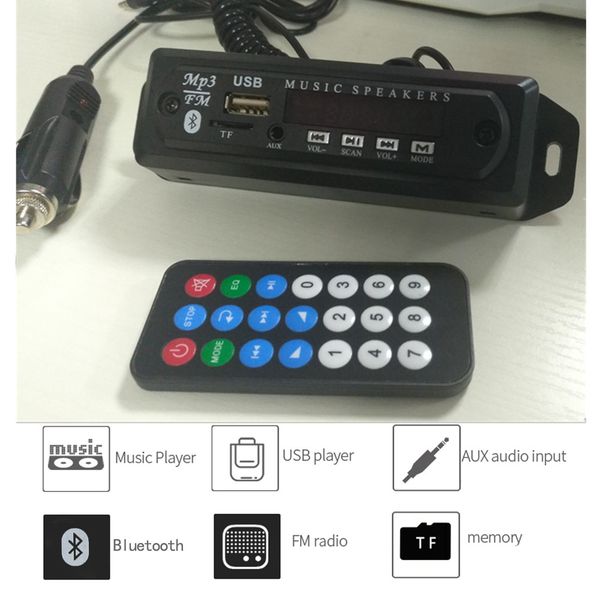 bluetooth mp3 player decoder board car fm radio module support fm tf usb aux audio adapter wireless car kit 12v
bluetooth mp3 player decoder board car fm radio module support fm tf usb aux audio adapter wireless car kit 12v