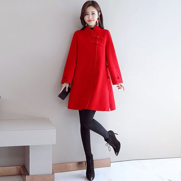 spring/autumn women coats wool and blends jacket women jackets european jacket outerwear mid-long clothing cloting 5415, Black
spring/autumn women coats wool and blends jacket women jackets european jacket outerwear mid-long clothing cloting 5415, Black