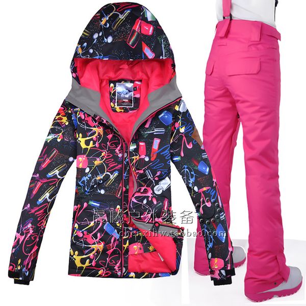 gsou snow women jacket+pants ski suits windproof waterproof thicken thermal outdoor sport wear camping riding warm ski suit
gsou snow women jacket+pants ski suits windproof waterproof thicken thermal outdoor sport wear camping riding warm ski suit