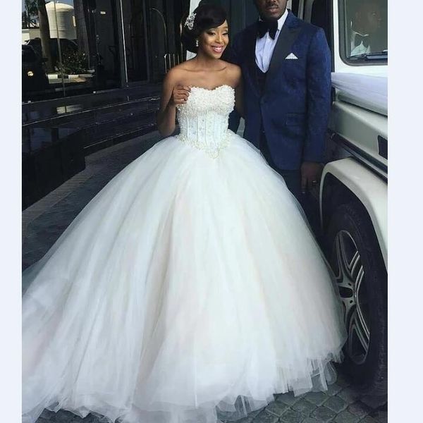 pearls boning 2021 ivory wedding dresses princess ball gown sweetheart neck plus size lace up back sweep train tulle formal wedding robes de, White
pearls boning 2021 ivory wedding dresses princess ball gown sweetheart neck plus size lace up back sweep train tulle formal wedding robes de, White
