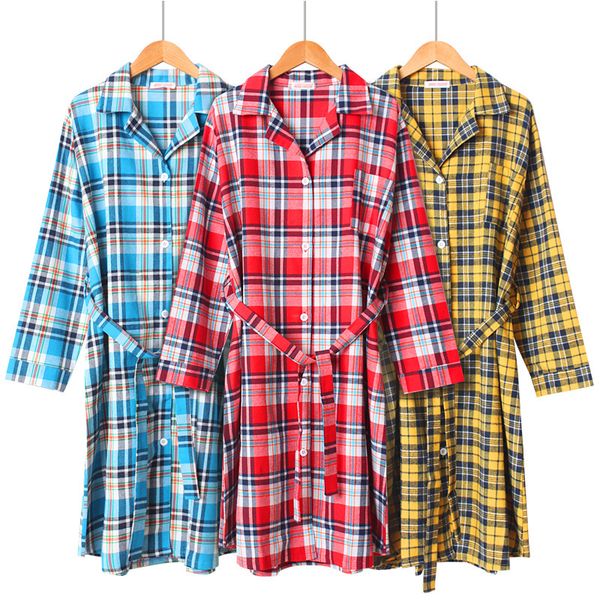 100% cotton plaid long-sleeved long robe woven nightgown lingerie robe plus size bathrobe dressing gown bath robes home clothing, Black;red
100% cotton plaid long-sleeved long robe woven nightgown lingerie robe plus size bathrobe dressing gown bath robes home clothing, Black;red